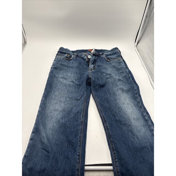 Tommy Bahama Blue Jeans Denim Mens Size 33x30 Standard Distressed Super Soft - Picture 1 of 16